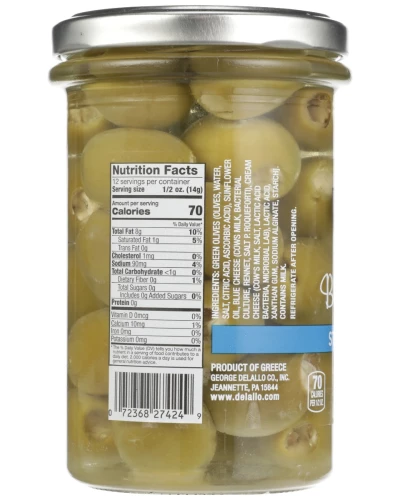 Delallo: Olive Blu Cheese Stffd, 9.9 Oz - Image 4