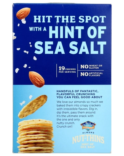 Blue Diamond: A Hint Of Sea Salt Nut Thins, 7.7 Oz - Image 4