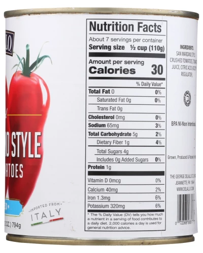 Delallo: San Marzano Style Crushed Tomatoes, 28 Oz - Image 4