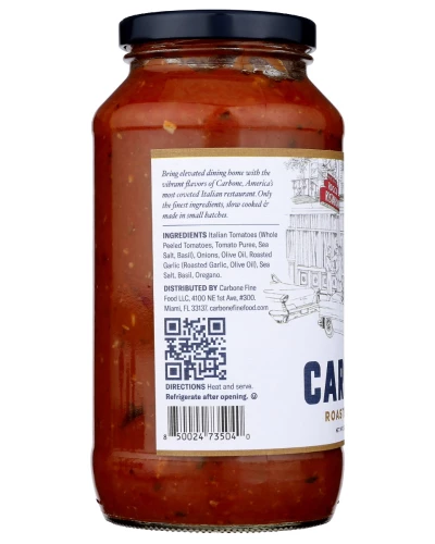 Carbone: Sauce Roasted Garlic, 24 Oz - Image 4