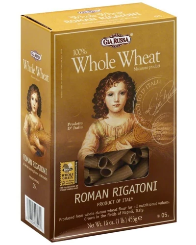 Gia Russa: Whole Wheat Roman Rigatoni, 16 Oz