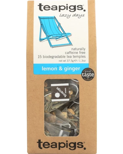 Teapigs: Tea Lemon Ginger, 15 Ea