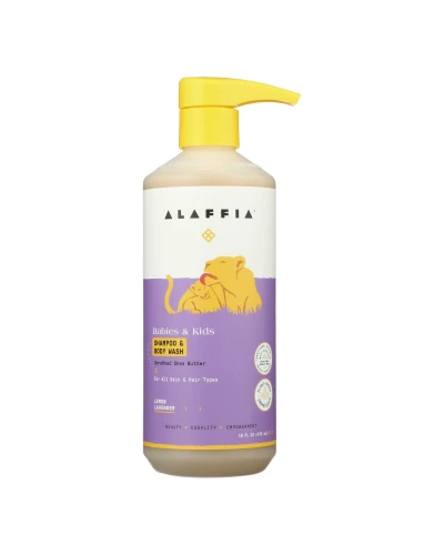 Alaffia - Kids Shampoo & Wash Lemon Lavender - 1 Each -16 Fz