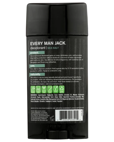 Every Man Jack: Sea Salt Deodorant Stick, 2.7 Oz - Image 4
