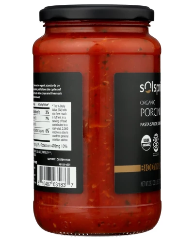 Solspring: Porcini Mushroom Italian Pasta Sauce, 19.7 Oz - Image 2