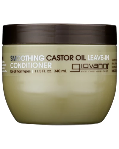 Giovanni Cosmetics: Smoothing Castor Oil Leave In Conditioner, 11.5 Oz