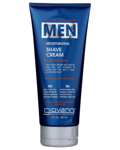 Giovanni Cosmetics: Men Moisturizing Shave Cream, 7 Fo