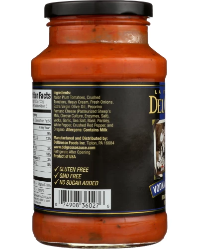 La Famiglia Delgrosso: Sauce Pasta Creamy Vodka, 26 Oz - Image 2