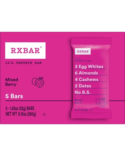 Rxbar: Bar Mixed Berry 5pc, 9.15 Oz