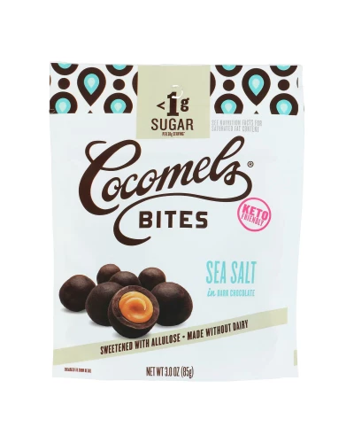 Cocomels - Bites Dark Chocolate Sea Salt Keto - Case Of 6-3.00 Oz